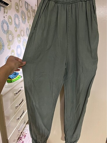 s Beden haki Renk Bershka kadın tulum