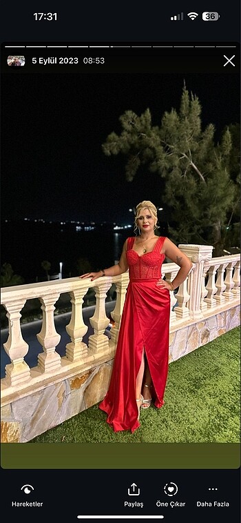 Kırmızı abiye