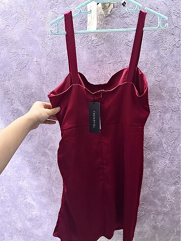 l Beden bordo Renk Trendyolmilla elbise