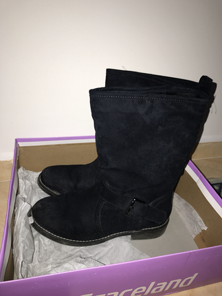 Deichmann Deichmann Lacivert Süet Bot