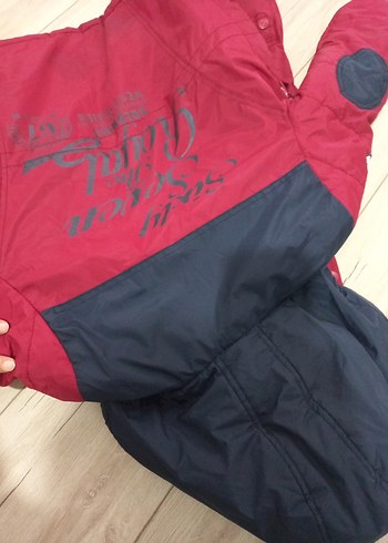 Bordo Erkek Çocuk Kürklü Street Wear Mont - Görsel 7