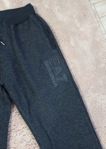 Gri Erkek Peluş Detaylı Rahat Eşofman - Görsel 2