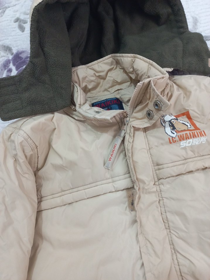 Erkek cocuk j Midi Kaban, Fermuarlı, Rahat Kesim - Görsel 4