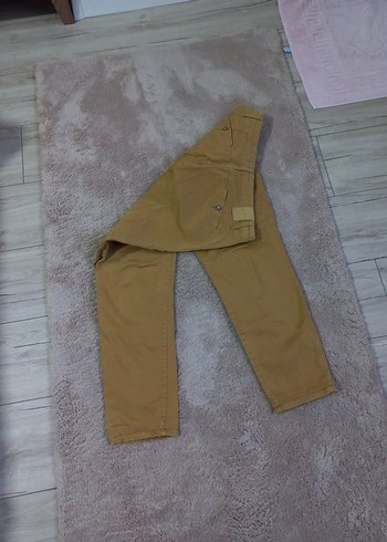 Bej Süet Kadin Pantolon - Görsel 5