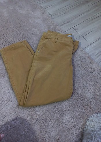 Bej Süet Kadin Pantolon - Görsel 4