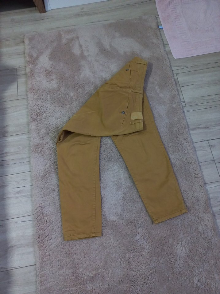 Bej Süet Kadin Pantolon - Görsel 5