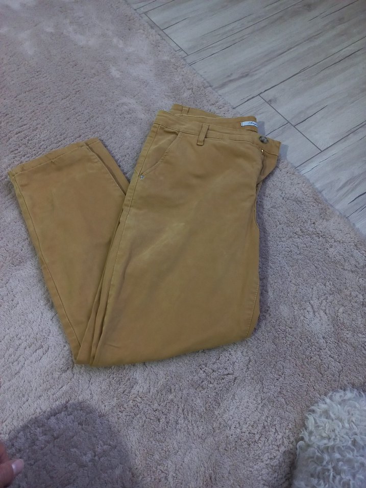 Bej Süet Kadin Pantolon - Görsel 4