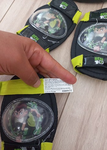 Beden yeşil Renk Ben 10 Baskılı Yeşil Kask ve Koruyucu Seti