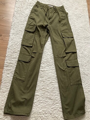 Bershka haki kargo pantolon