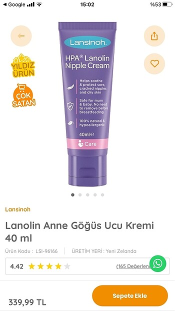 Göğüs ucu kremi