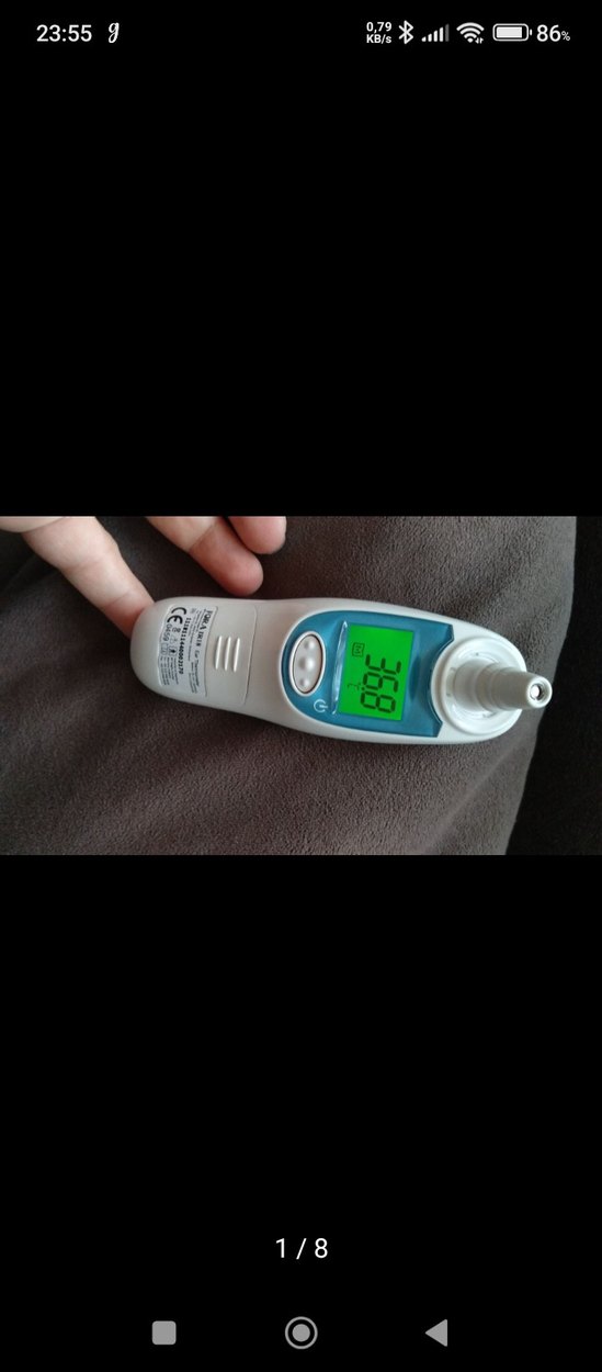 Pastel Renkli Dijital Kulak Termometresi - Görsel 2