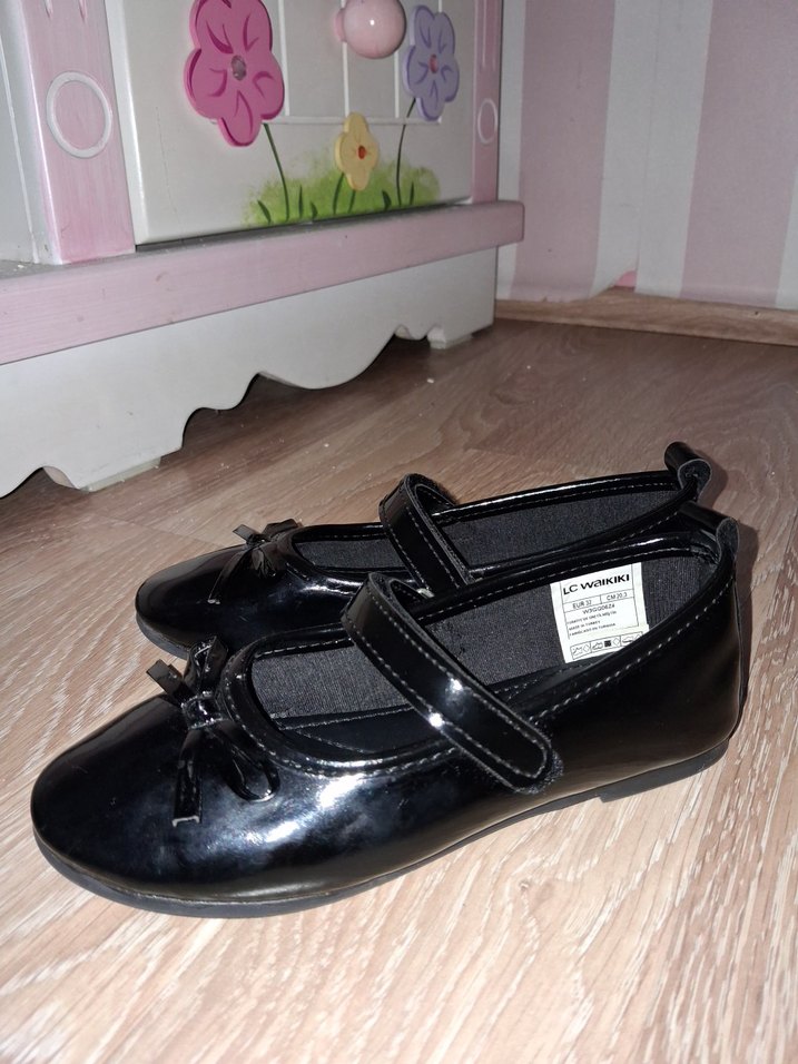 Kız Çocuk Siyah Babet Ayakkabı - Görsel 3