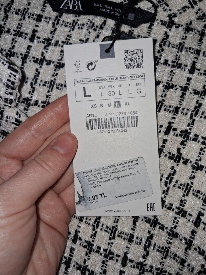 Zara tüvit kumaş şık gömlek - Görsel 2