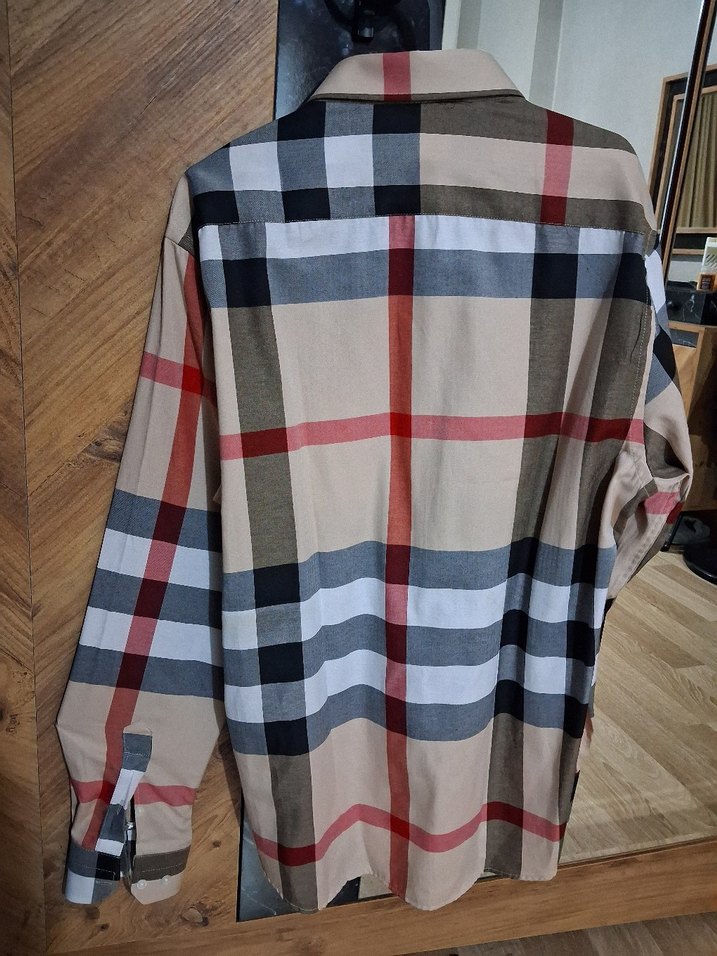 Burberry Düğmeli Uzun Kollu Erkek Gömlek - Görsel 4