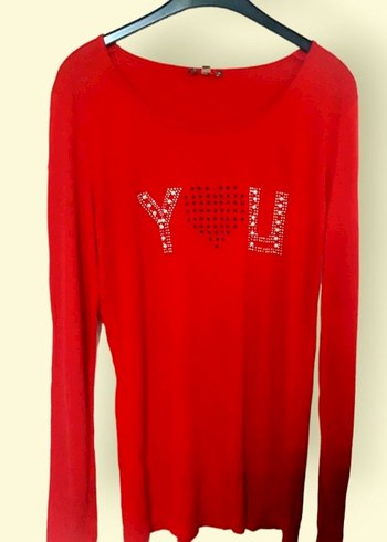 Kırmızı Kadın Bluz L - Görsel 2