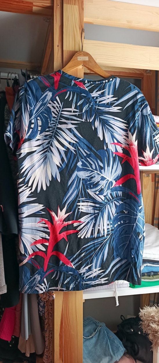 Erkek Çok Renkli Uzun Kesim Tişört - Görsel 2