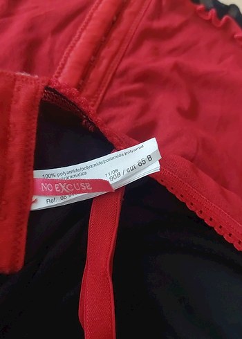 Kırmızı Dantel Detaylı Hemşire Korsesi - Görsel 5