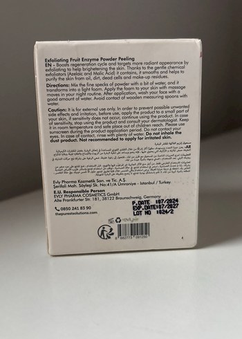 The Purest Solutions exfoliating fruit enzyme powder peeling - Görsel 2