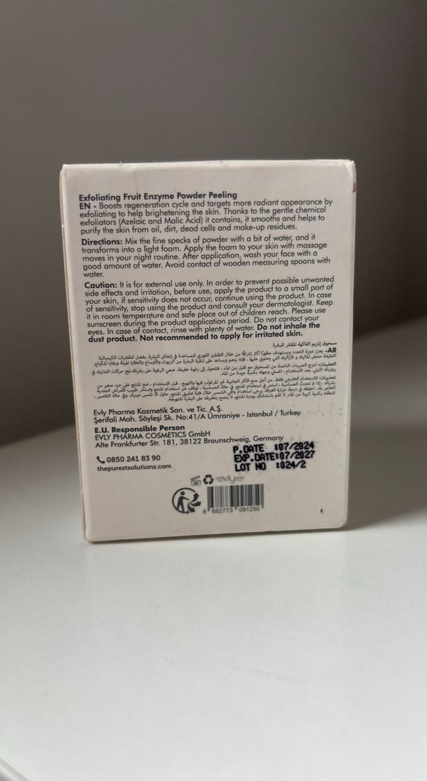 The Purest Solutions exfoliating fruit enzyme powder peeling - Görsel 2