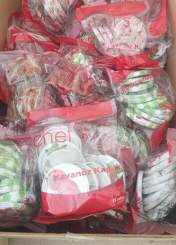 Kavanoz Kapağı Sıfır Ambalajlı 10 paket 100 adet