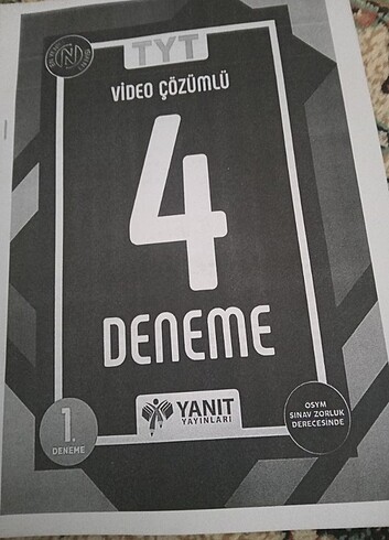 Yanıt yayınları tyt 4 lü deneme