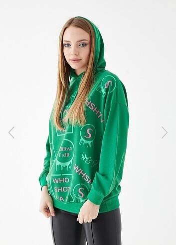 ipekyol Yeşil desenli sweatshirt