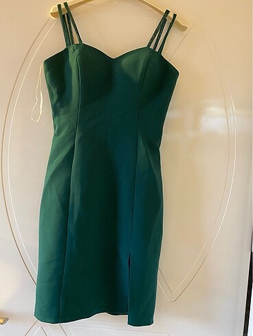 38 Beden Yeşil elbise