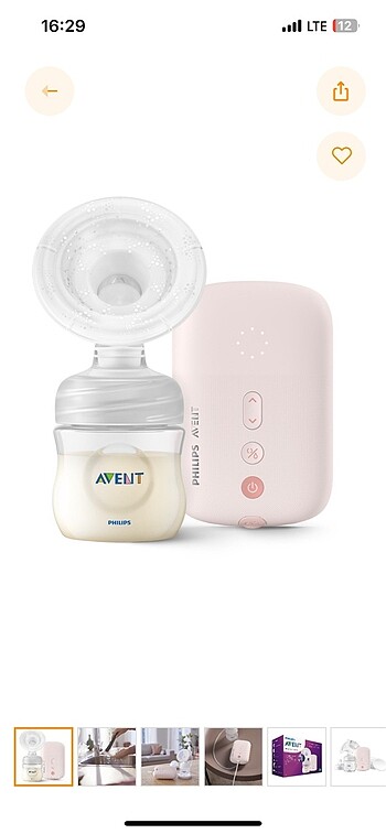 Philips awent göğüs pompası