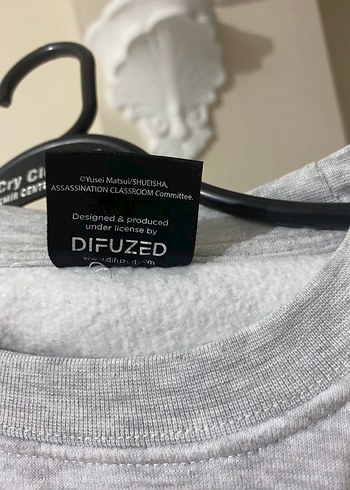 LC Waikiki Gri Baskılı Salaş Kadın Sweatshirt