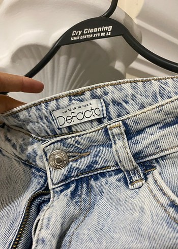 Defacto Gri Bol Kesim Midi Kadın Kot Pantolon