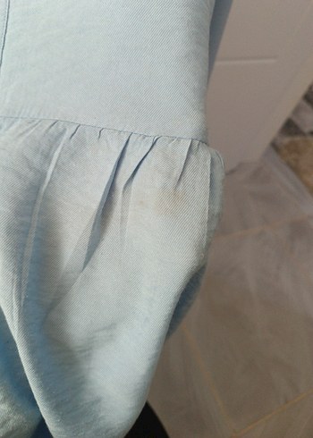 Mavi Düğmeli Hamile Tunik - Görsel 5