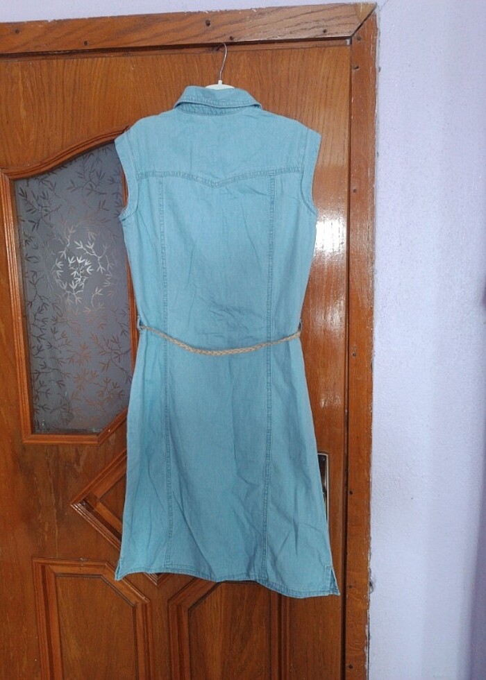 Bayan kot elbise  - Görsel 3