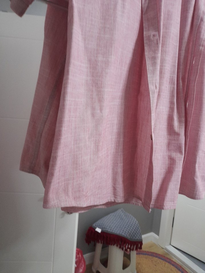 Lcwaikiki 2XL Pembe Keten Kısa Kollu Erkek Gömlek - Görsel 4