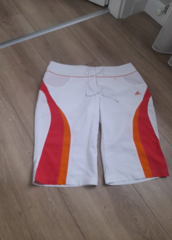 Adidas Beyaz Spor Şort Bermuda - Görsel 4