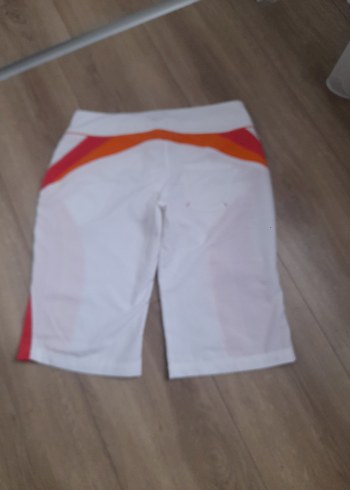 Adidas Beyaz Spor Şort Bermuda - Görsel 5