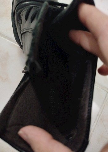 Siyah Minimalist Erkek Bot deri - Görsel 5