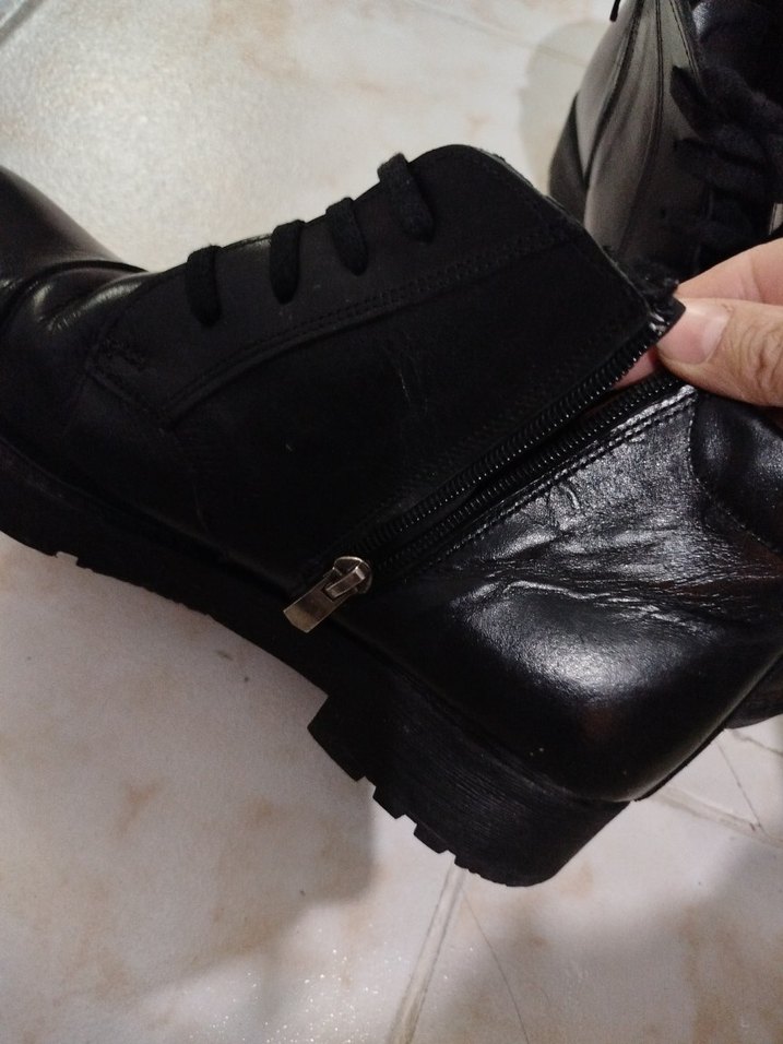 Siyah Minimalist Erkek Bot deri - Görsel 4