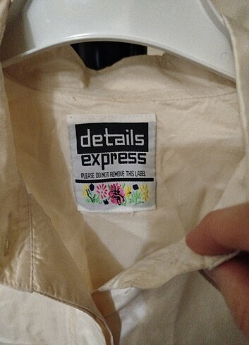 Midnight Express Krem rengi salaş satenimsi gömlek
