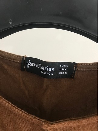 Stradivarius Stradivarius kahverengi crop top