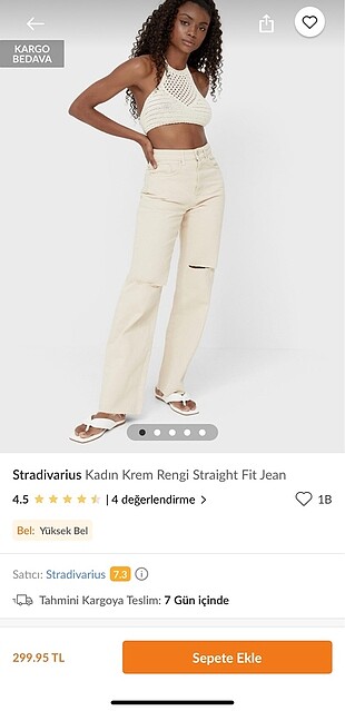 Stradivarius straight jean