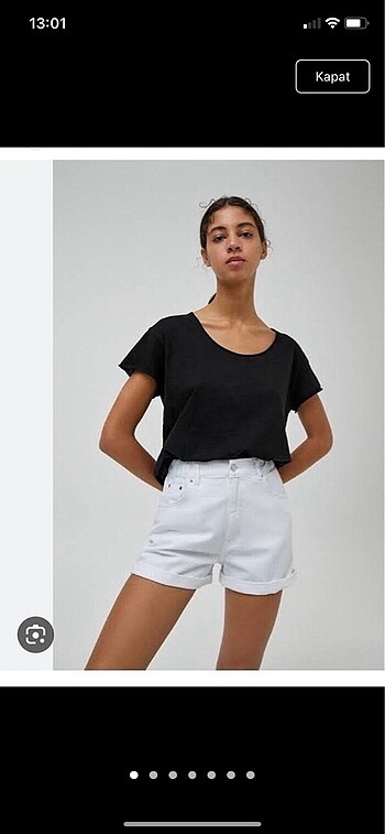 Pull&bear mom jean şort