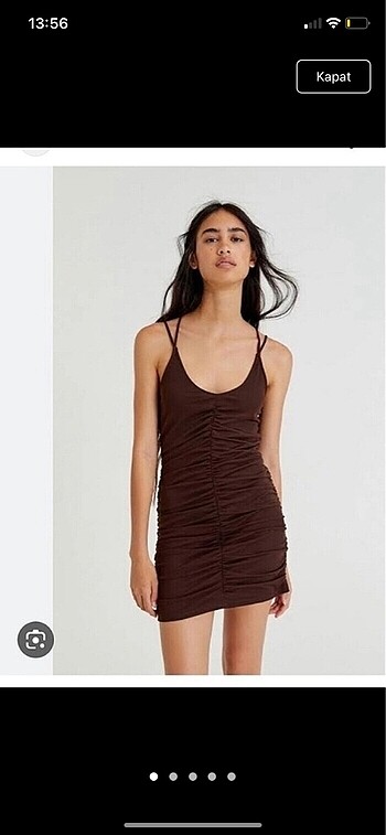Pull&bear kahverengi elbise