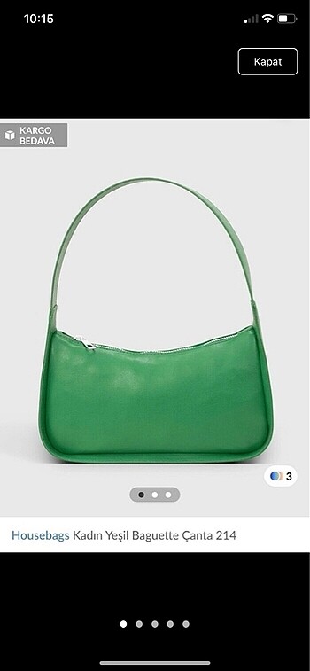 Housebags yeşil çanta