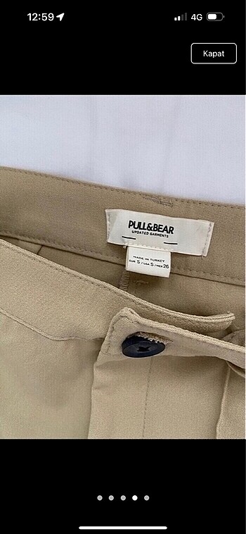 xs Beden Pull&bear kumaş pantolon
