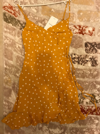 Bershka Kruvaze mini elbise