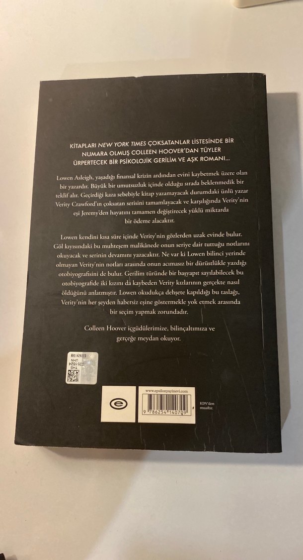 Sakın Yalan Söyleme - Verity - Görsel 5