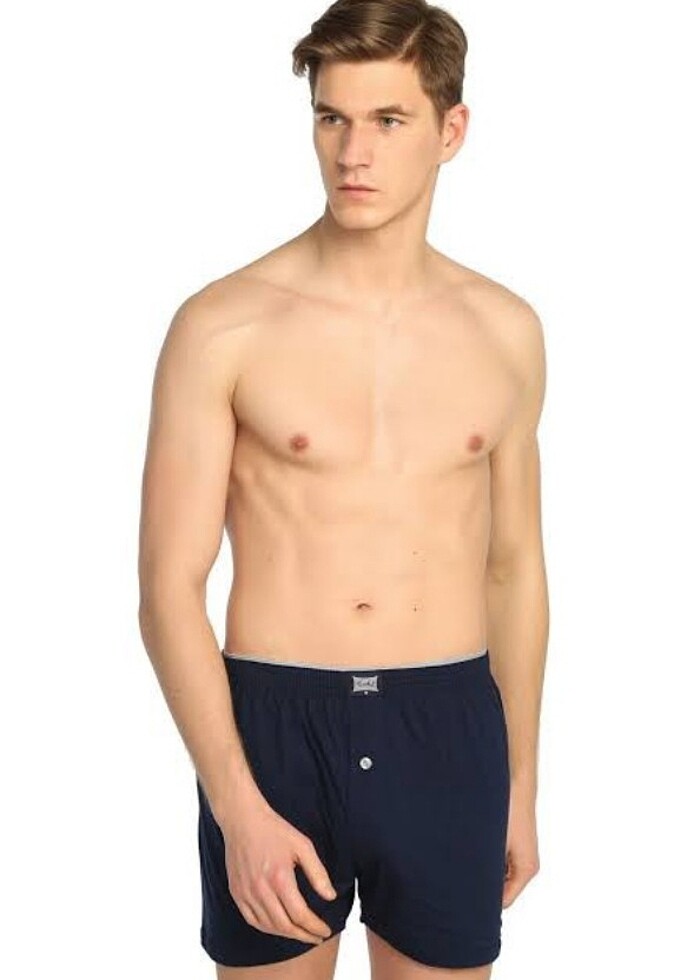Tutku erkek penye düz boxer  - Görsel 2