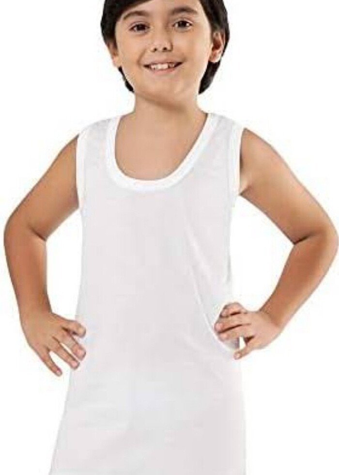 Tutku Erkek çocuk penye atlet - Görsel 4