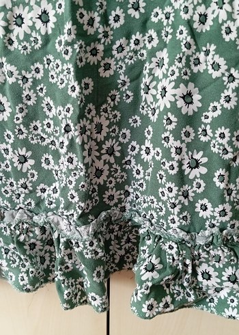 Kız Çocuk Beyaz Baskılı Tişört ve etek - Görsel 4