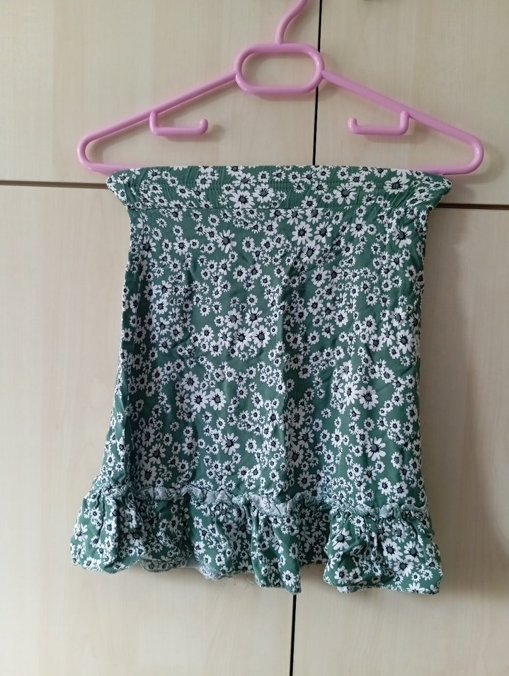 Kız Çocuk Beyaz Baskılı Tişört ve etek - Görsel 2